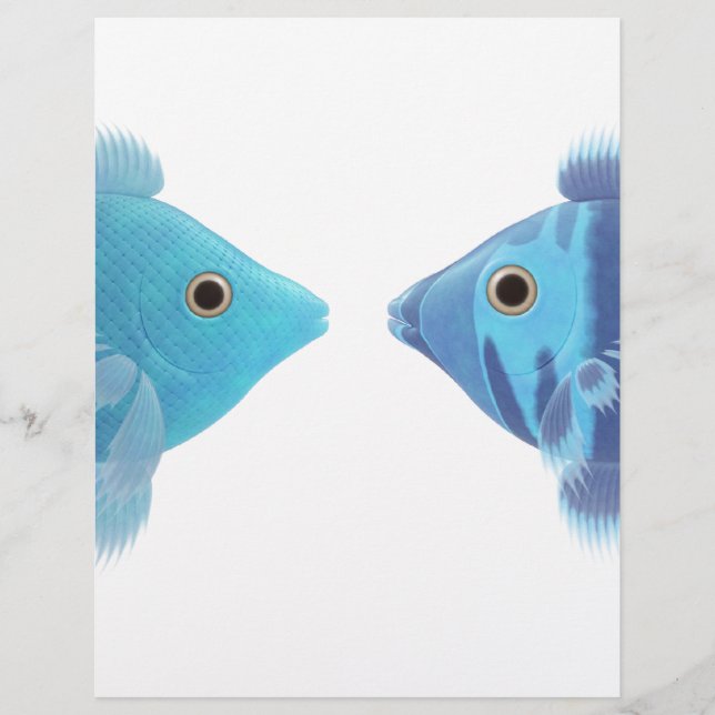 Blaue Fische (Vorderseite)