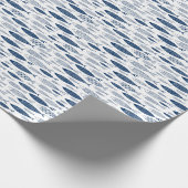 Blaue Fische Geschenkpapier (Ecke)