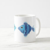 Blaue Fische Kaffeetasse (VorderseiteRechts)