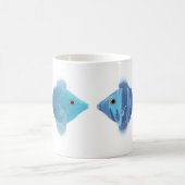 Blaue Fische Kaffeetasse (Mittel)