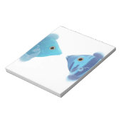 blaue Fische Notizblock (Rotiert)