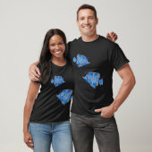Blaue Fische T-Shirt (Unisex)