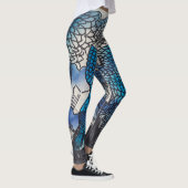 Blaue Fischleggings Leggings (Rechts)