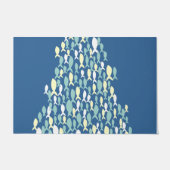 Blaue Fish Pattern Rug, neue Zuhause Layer Rug Fußmatte (Vorderseite)