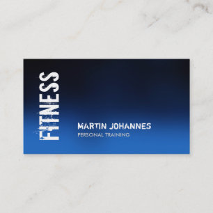 Blaue Fitness Moderne Visitenkarte