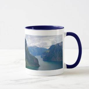 Blaue Fjord-Traum-Tasse Tasse