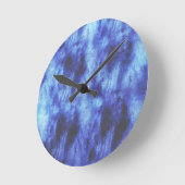 blaue Fläche Runde Wanduhr (Winkel)