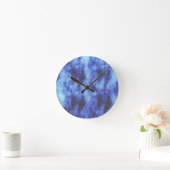 blaue Fläche Runde Wanduhr (Zuhause)