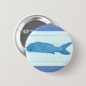 Blaue Flagge Button (Vorne & Hinten)