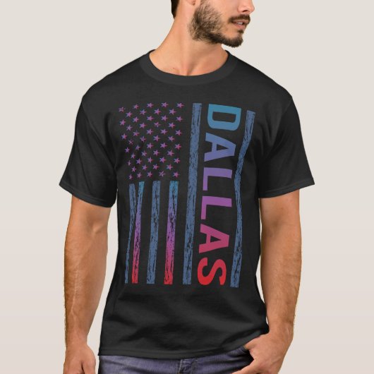 Blaue Flagge - Dallas T-Shirt (Vorderseite)