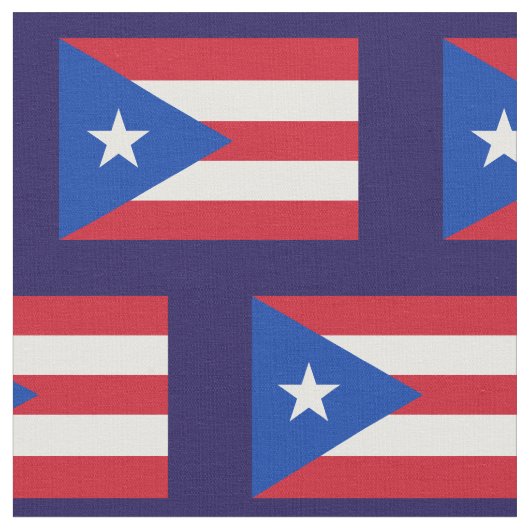 Blaue Flagge des Staates Puerto Rico Stoff (Nahaufnahme)