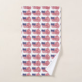 Blaue Flagge Design Set für das Badehandtuch (Handtuch)