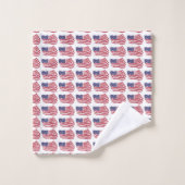 Blaue Flagge Design Set für das Badehandtuch (Waschlappen)