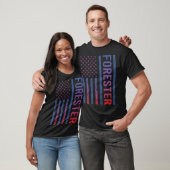 Blaue Flagge Forester T-Shirt (Unisex)