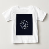 Blaue Flagge für nautische Yacht Baby T-shirt (Vorderseite)