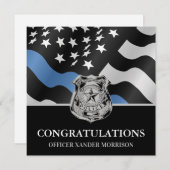 Blaue Flagge für Polizei-Abschluss-Strafverfolgung (Vorne/Hinten)