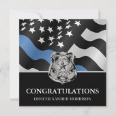 Blaue Flagge für Polizei-Abschluss-Strafverfolgung (Vorderseite)