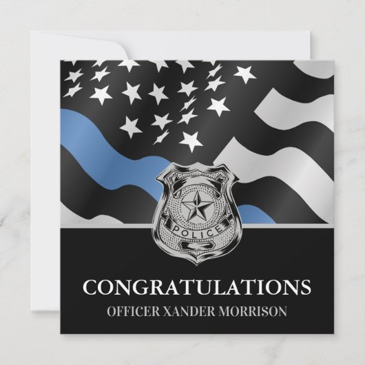 Blaue Flagge für Polizei-Abschluss-Strafverfolgung (Vorderseite)