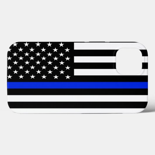 Blaue Flagge für Polizeibeamte Case-Mate iPhone Hülle (Rückseite (Horizontal))