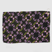 Blaue Flagge Iris Blume Abstraktes Muster Golfhandtuch (Horizontal)