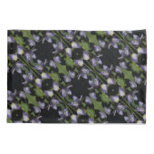 Blaue Flagge Iris Blume Abstraktes Muster Kissenbezug (Rückseite)