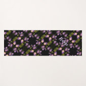 Blaue Flagge Iris Blume Abstraktes Muster Yogamatte (Vorderseite (Horizontal))