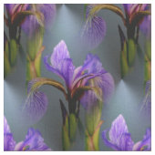 Blaue Flagge Iris Blume Art Muster Stoff (Nahaufnahme)