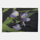 Blaue Flagge Iris-Blume Geschirrtuch (Horizontal)