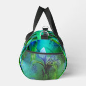 Blaue Flagge Iris Blume Muster Tint Personalisiert Duffle Bag (Rechts)