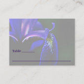 Blaue Flagge Iris Blume Personalisiert Hochzeit Platzkarte (Vorderseite)