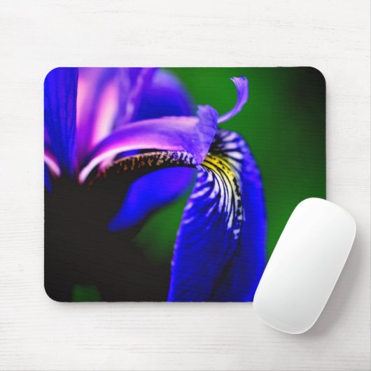 Blaue Flagge Iris Blume Petal Mousepad (Mit Mouse)