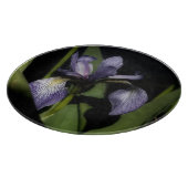 Blaue Flagge Iris-Blume Schneidebrett (Ecke)