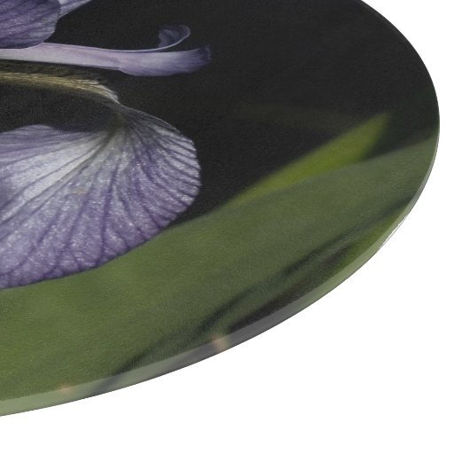 Blaue Flagge Iris-Blume Schneidebrett (Ecke)