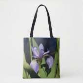 Blaue Flagge Iris-Blume Tasche (Vorderseite)