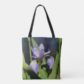 Blaue Flagge Iris-Blume Tasche (Rückseite)