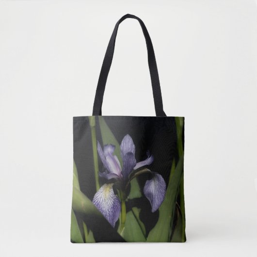 Blaue Flagge Iris-Blume Tasche (Vorderseite)