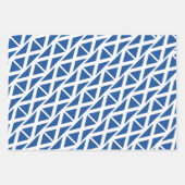 Blaue Flagge - Papierblätter Geschenkpapier Set (Vorderseite 3)