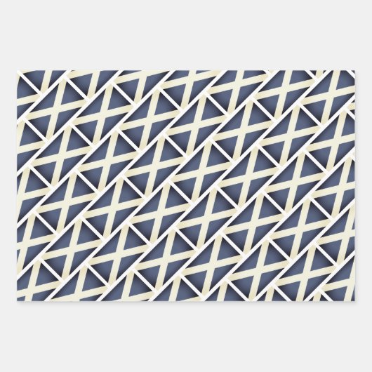 Blaue Flagge - Papierblätter Geschenkpapier Set (Vorderseite 2)