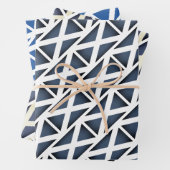 Blaue Flagge - Papierblätter Geschenkpapier Set (Beispiel)