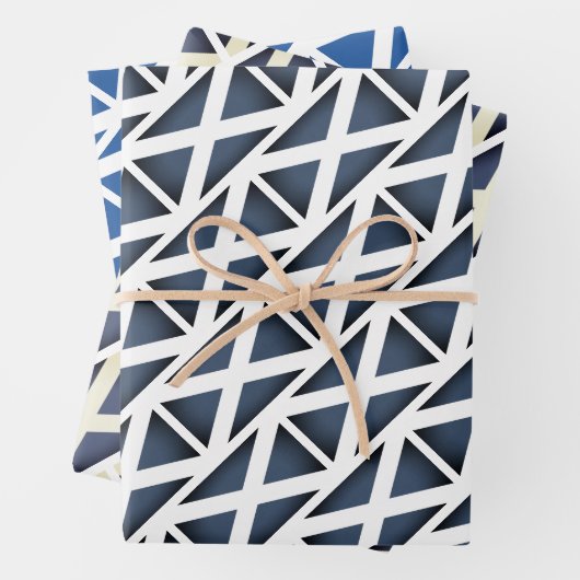 Blaue Flagge - Papierblätter Geschenkpapier Set (Beispiel)