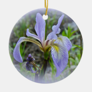 Blaue Flagge - Wild Iris Keramikornament