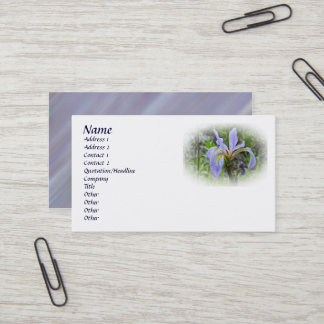 Blaue Flagge - Wild Iris Visitenkarte