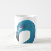 Blaue Flamingo-Kunst Kaffeetasse (Mittel)