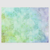 Blaue Flamingos und Hibiskus Seidenpapier (Vorderseite)