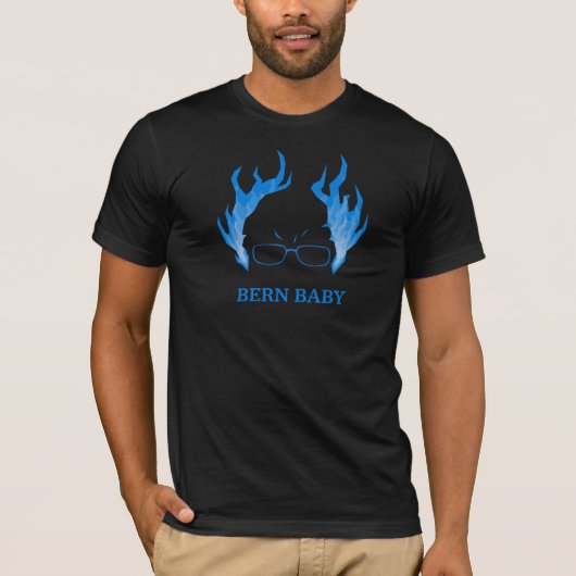 Blaue Flamme Bernie: Bern-Baby T-Shirt (Vorderseite)