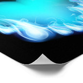 Blaue Flamme-Herz.png Liebe eiskalt zäh Poster (Ecke)