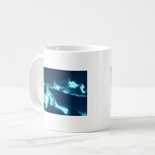 Blaue Flamme Kaffeetasse (Vorderseite Links)