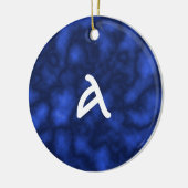 Blaue Flamme Keramikornament (Links)