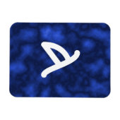 Blaue Flamme Magnet (Horizontal)