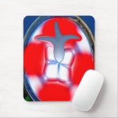 Blaue Flamme Mousepad (Mit Mouse)